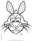 Bunny Mask to Color