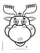 Moose Mask to Color