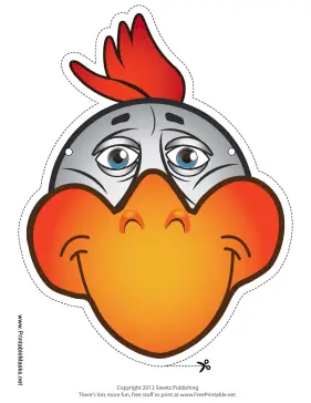 Chicken Mask Printable Mask