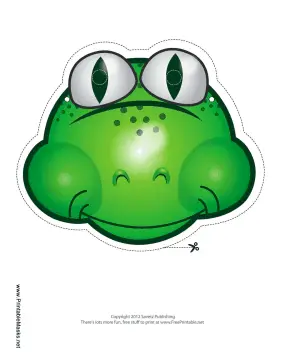 Frog Mask Printable Mask