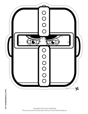 Knight Mask to Color Printable Mask