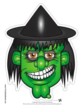 Witch Hat Mask Printable Mask