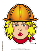 Female Construction Worker Mask