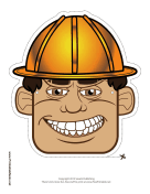 Male Construction Worker Mask