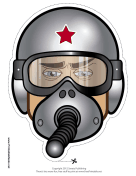 Male Fighter Pilot Mask