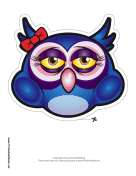 Owl with Bow Mask