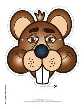 Beaver Mask Printable Mask