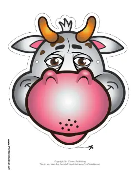 Bull Mask Printable Mask