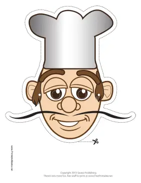 Chef Mask Printable Mask