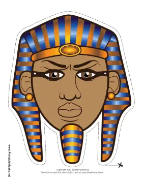 Egyptian Pharaoh Mask Printable Mask