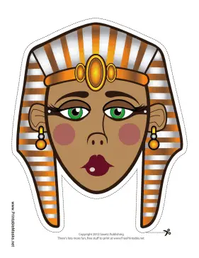 Egyptian Queen Mask Printable Mask