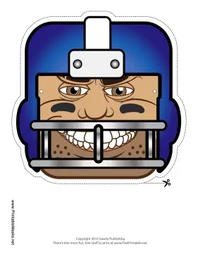 Football Mask Printable Mask