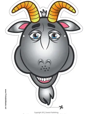 Goat Mask Printable Mask