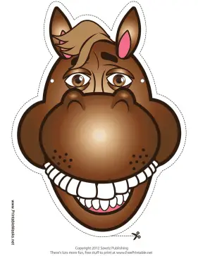 Horse Mask Printable Mask