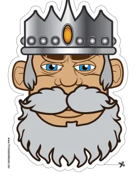 King Mask Printable Mask