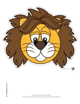 Lion Mask Printable Mask