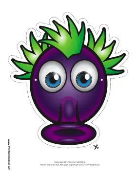 Silly Monster Mask Printable Mask