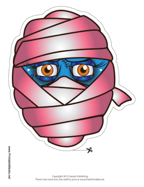 Female Mummy Mask Printable Mask