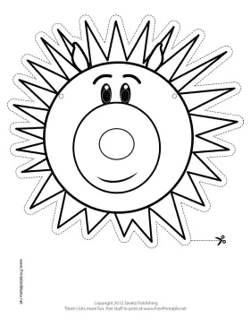 Porcupine Mask to Color Printable Mask