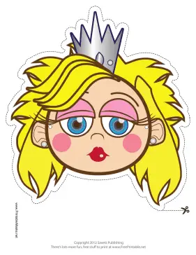 Princess Mask Printable Mask