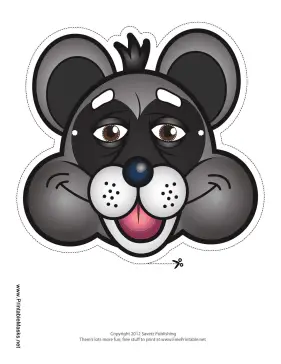 Raccoon Mask Printable Mask