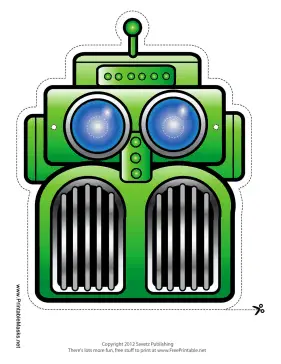 Awesome Robot Mask Printable Mask