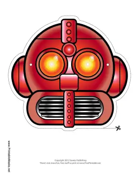 Cool Robot Mask Printable Mask