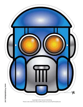 Robot Dome Mask Printable Mask