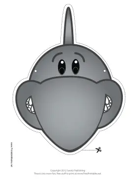 Shark Mask Printable Mask