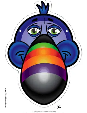 Toucan Mask Printable Mask