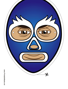Wrestler Mask Printable Mask
