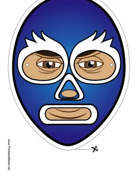 Wrestler Mask Printable Mask