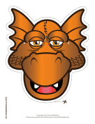 Drowsy Dragon Mask Printable Mask