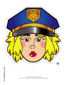 Female Police Officer Mask