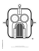 Robot Mask to Color Printable Mask